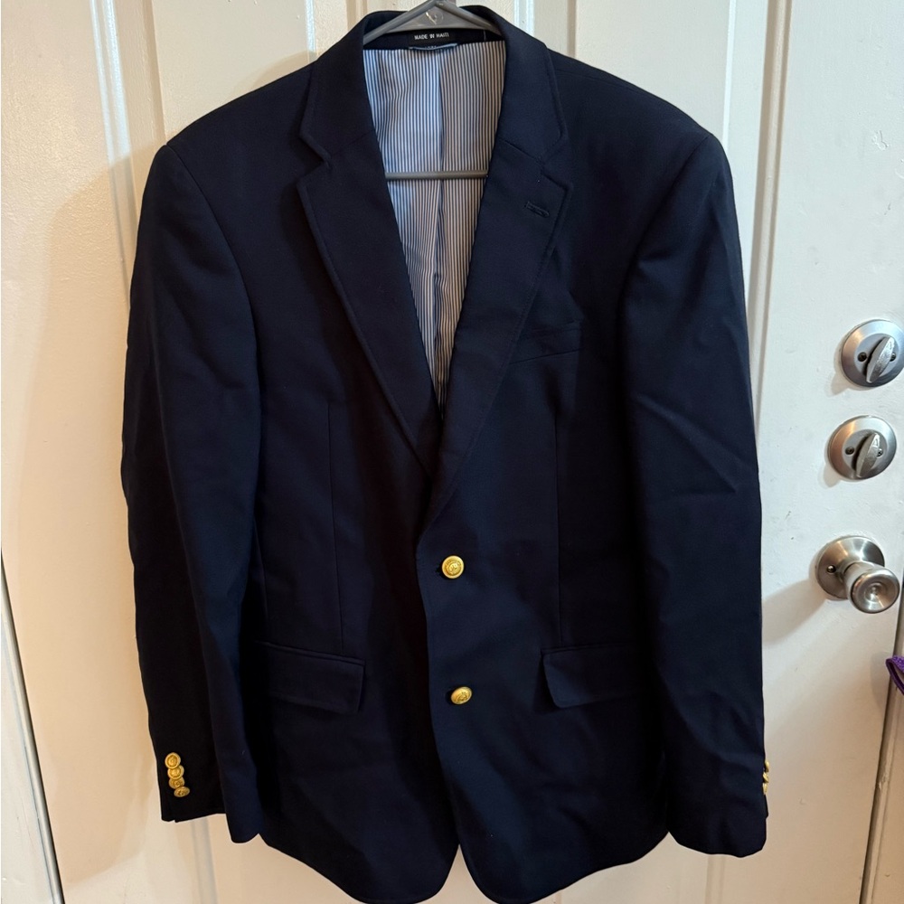 Tommy Hilfiger Blue Gold Sport Coat Timeless Style